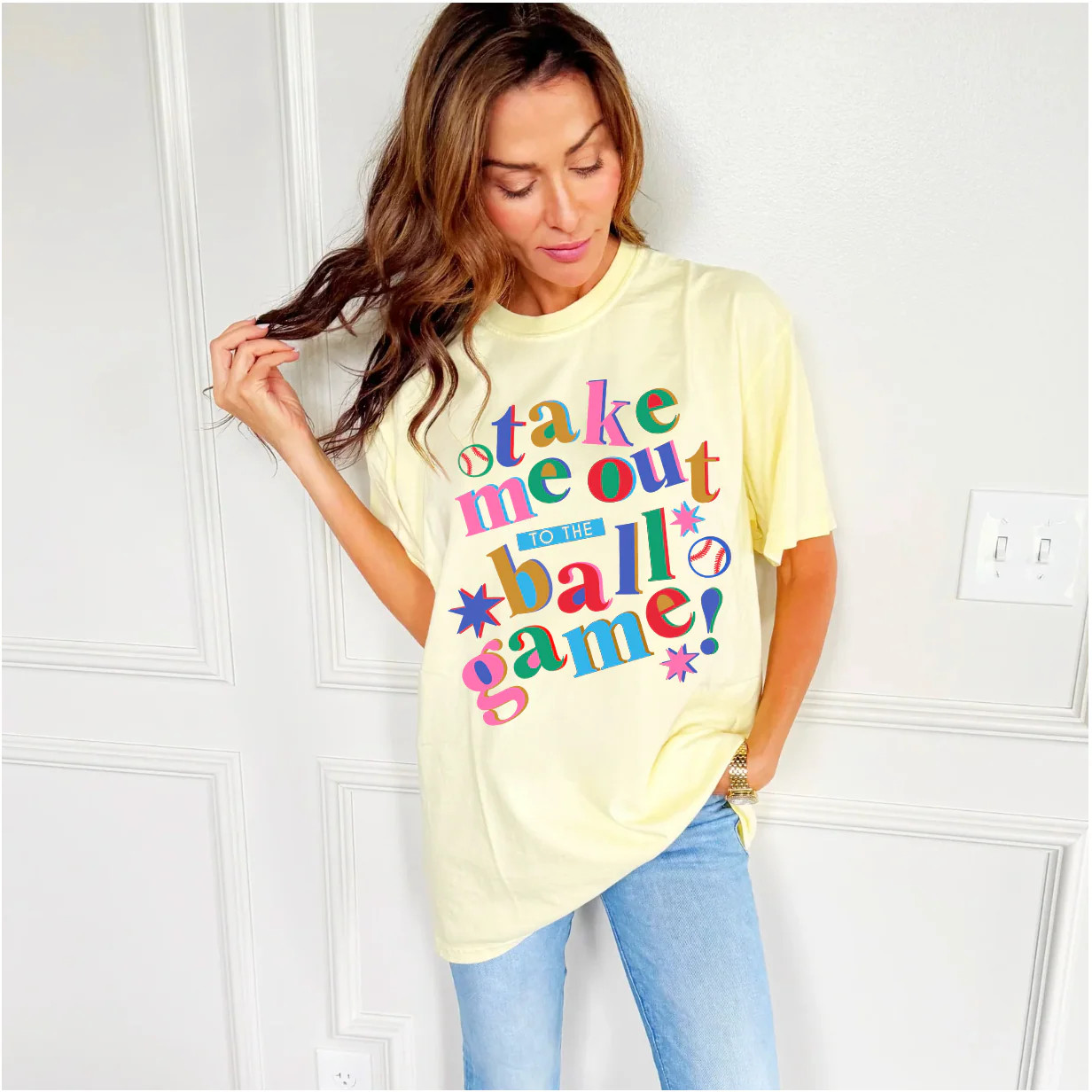 Take Me Out To The Ball Game Tee | Poppy & Pine