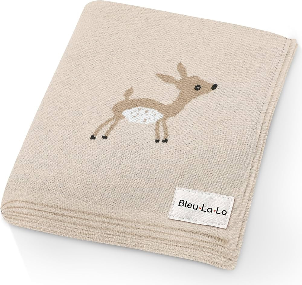 Knit Baby Swaddle Blanket - 100% Cotton Soft Cozy Receiving Swaddling Stroller Blanket Quilt for ... | Amazon (US)