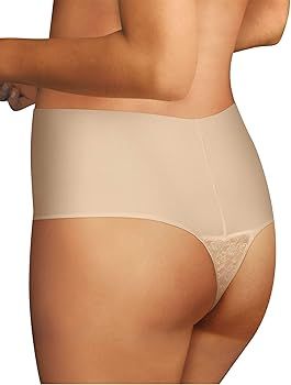 Maidenform Women's Lace Thong Shapewear, Firm Control Shaping Thong with Lace, Moisture-Wicking S... | Amazon (US)