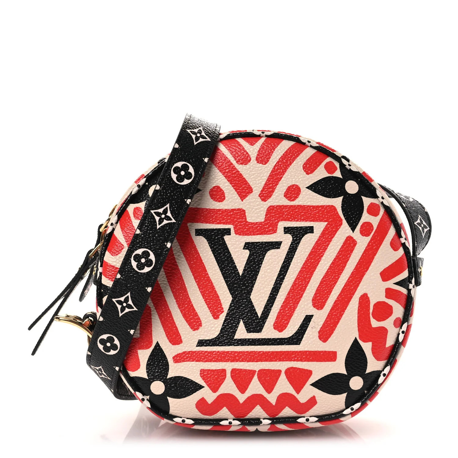 Monogram Giant Crafty Boite Chapeau Souple PM Creme Rouge Black | FASHIONPHILE (US)