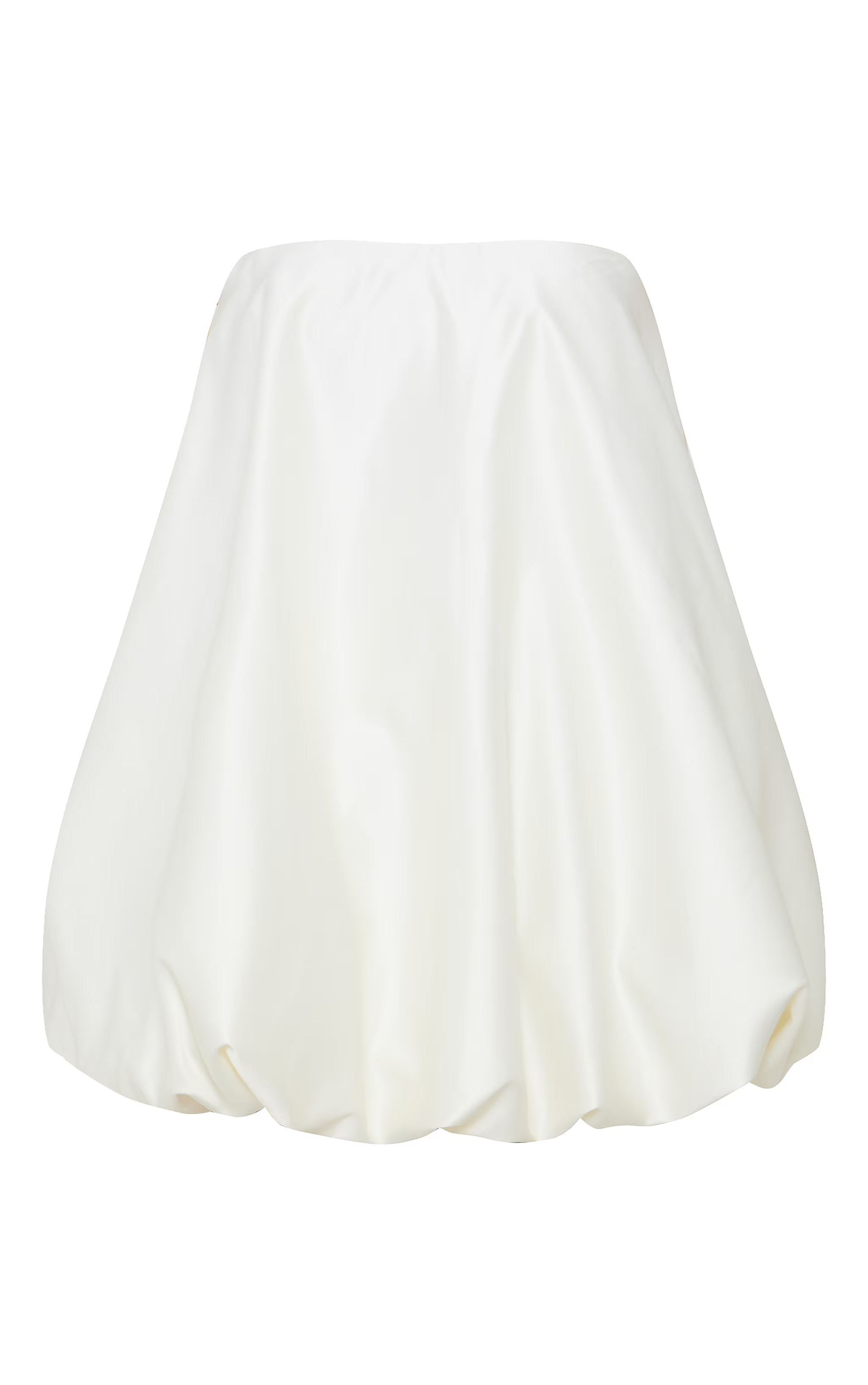 Robe bouffante satinée blanche | PrettyLittleThing (FR)