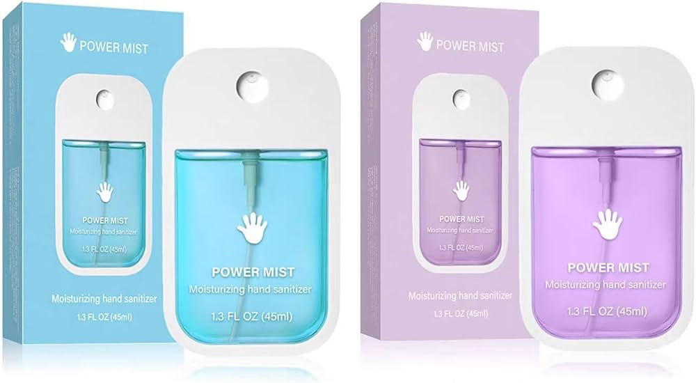 Power Mist Hand Sanitizer Spray, Spray Power Mist Hydrating Sanitizer Spray Travel Size, Portable... | Amazon (US)