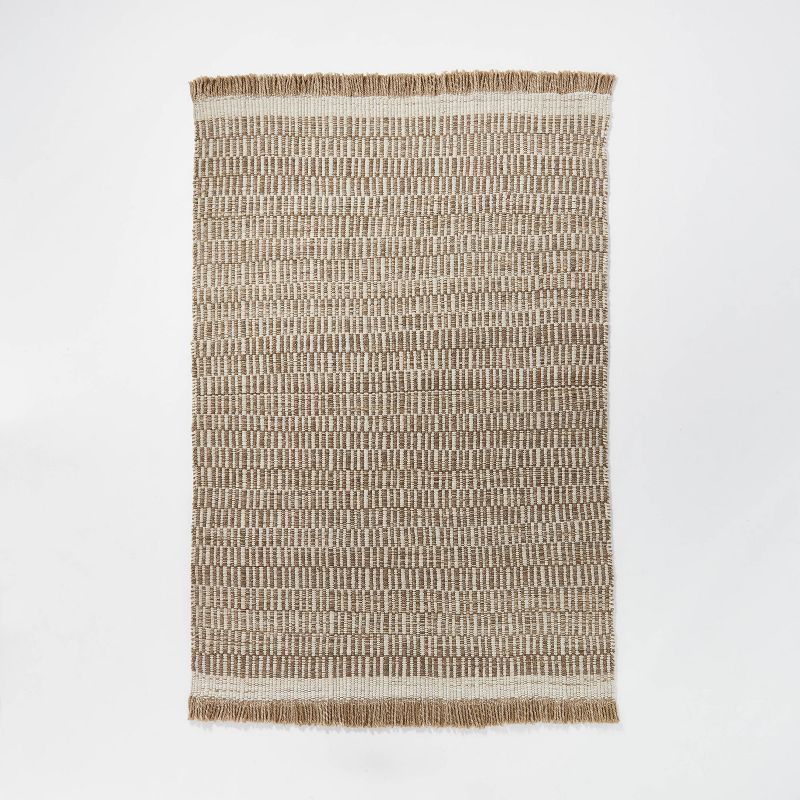5&#39;x7&#39; Park City Handloom Broken Striped Rug Beige - Threshold&#8482; designed with Studio... | Target