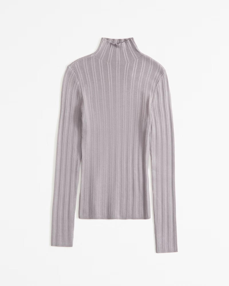 Slim Rib Turtleneck Sweater | Abercrombie & Fitch (US)