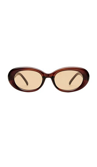 X Cleobella Epsilion Sunglasses in Chocolate & Tan Tint | Revolve Clothing (Global)