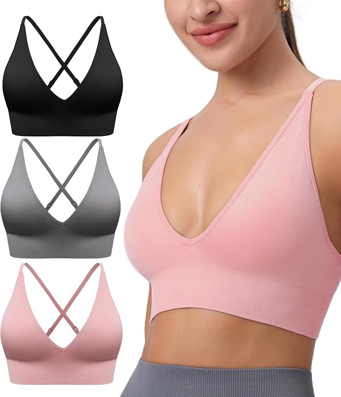 3 Pack Blackgreypink | Amazon (US)