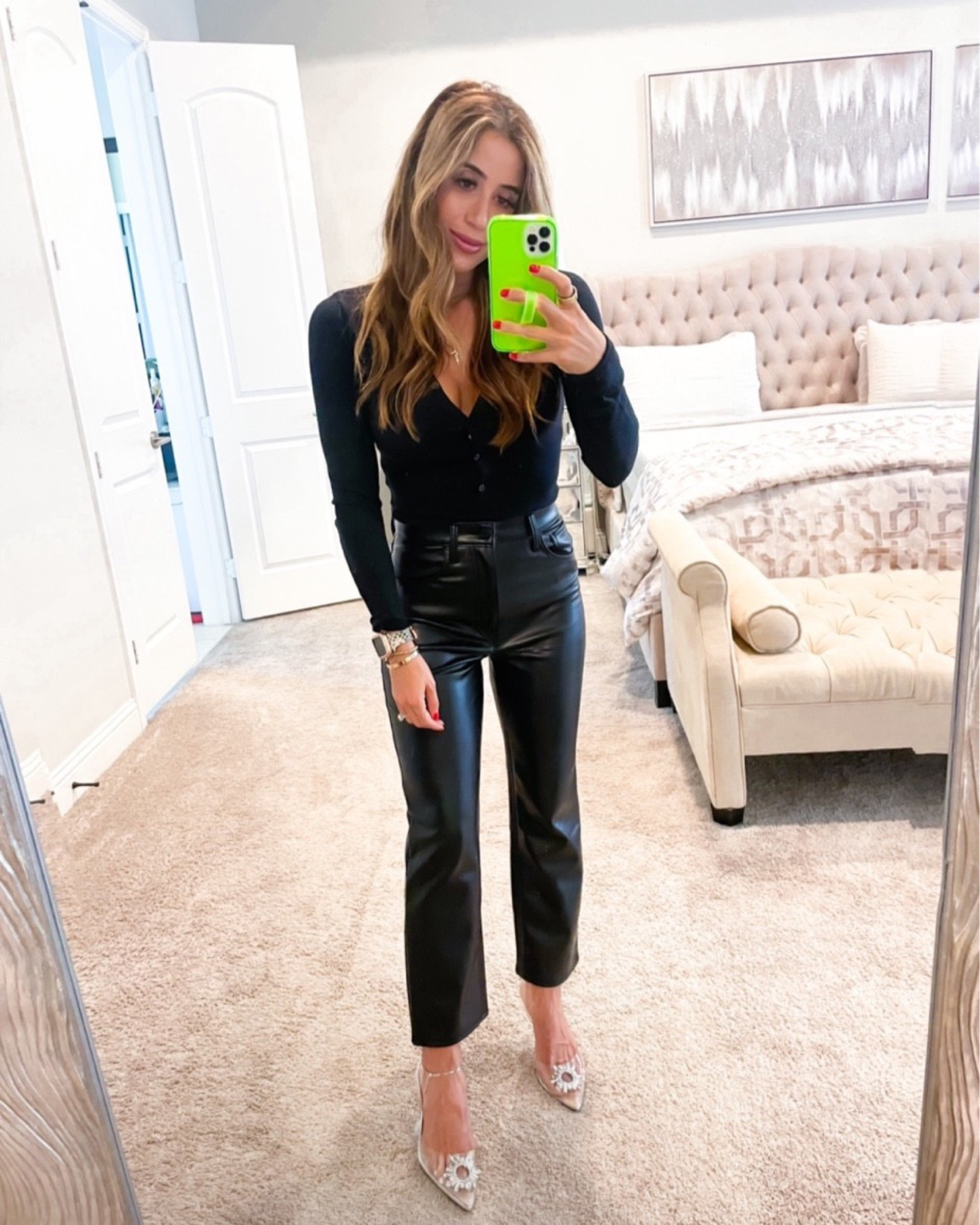 Faux leather ankle pants size 24s on sale code AFBELBEL Henley bodysuit size Xs on sale clear amazon heels on sale 

#LTKsalealert #LTKunder100 #LTKunder50