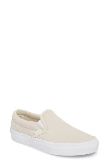 Women's Vans Classic Slip-On Sneaker, Size 5 M - Beige | Nordstrom