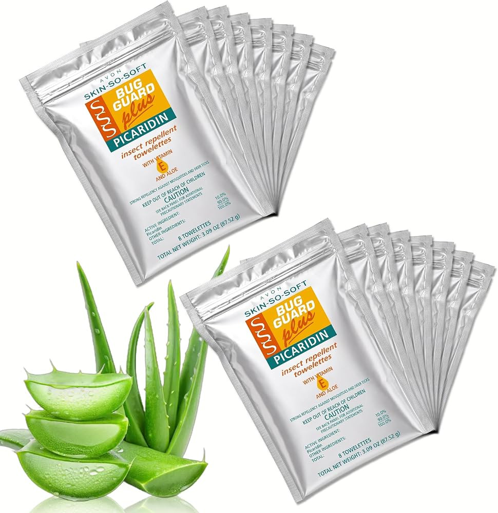 AVON Skin So Soft Bug Guard Plus Picaridin Insect Repellent Towelettes \u2013 DEET-Free Mosquito ... | Amazon (US)