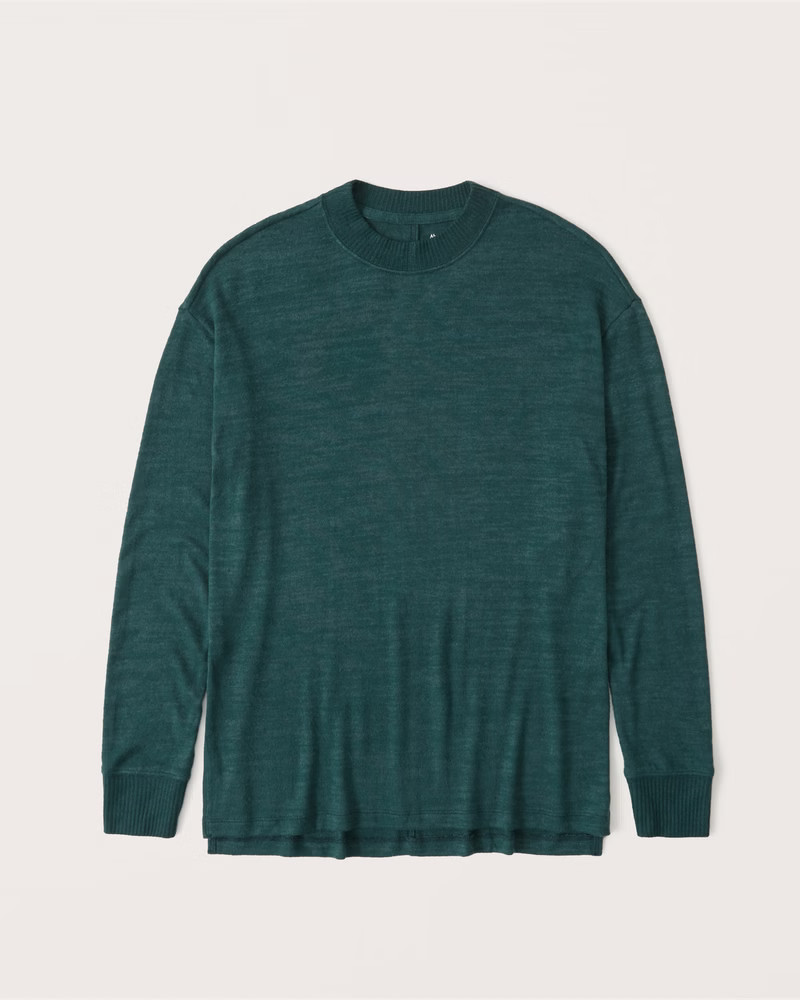 Cozy Oversized Boyfriend Crew | Abercrombie & Fitch (US)