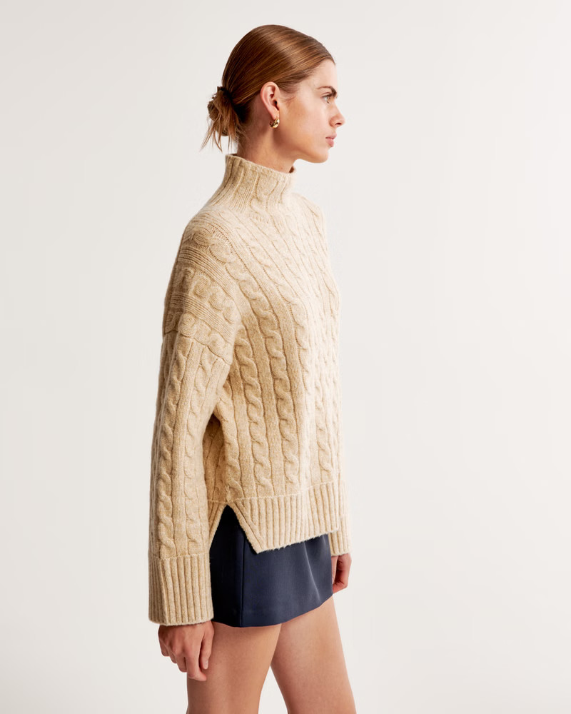 Easy Funnel Neck Sweater | Abercrombie & Fitch (US)