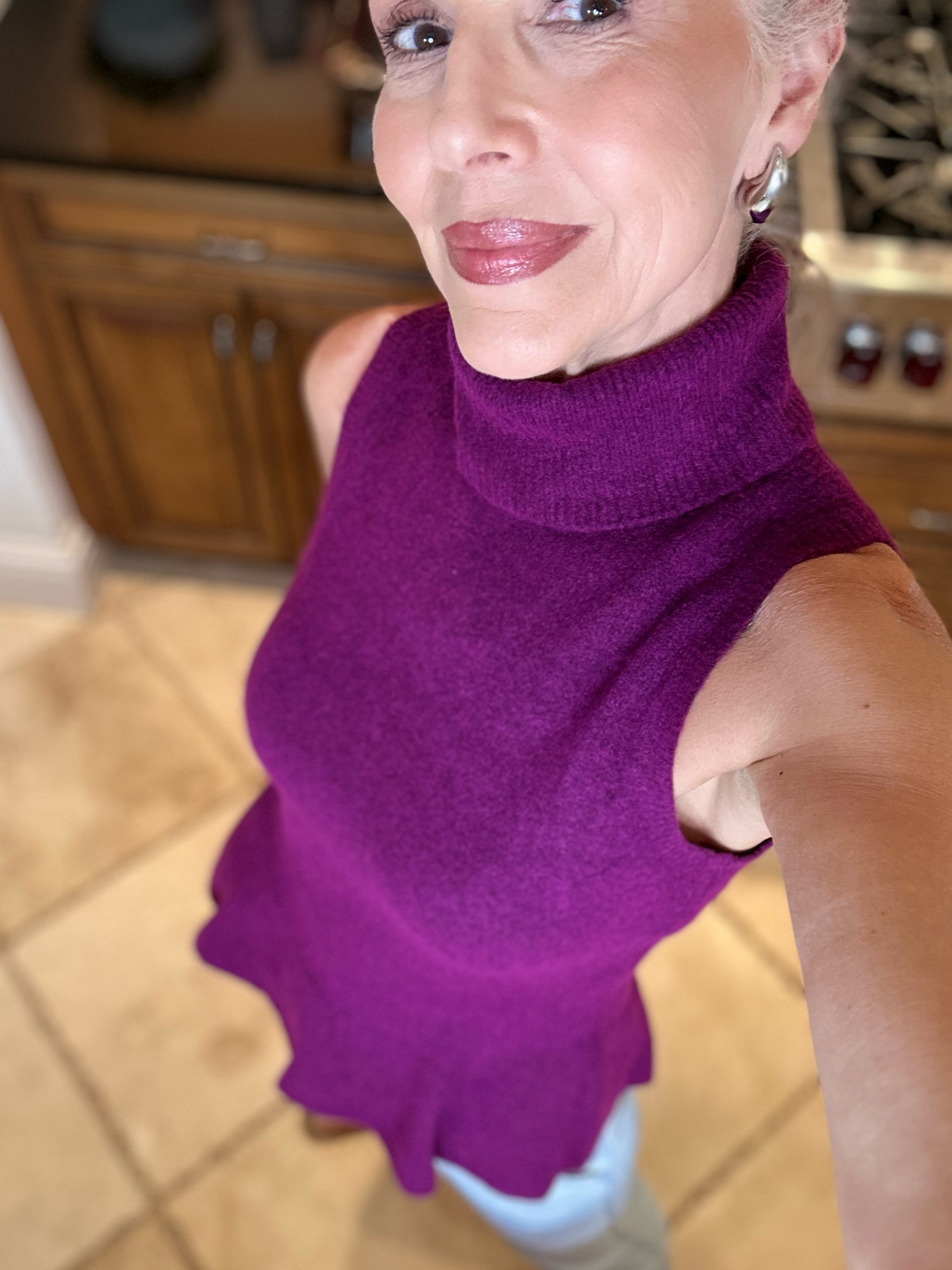 Super soft… perfect for layering or on its own.. it’s on sale !! The color is a luxurious bright plum…with a peplum waist… #winter #fallfashion #ontrend #over60 lip liner Chai
Lip color Plum Spice! I ordered a beautiful pair of pants just for this sweater.. coming soon!!

#LTKfindsunder100 #LTKHolidaySale #LTKstyletip