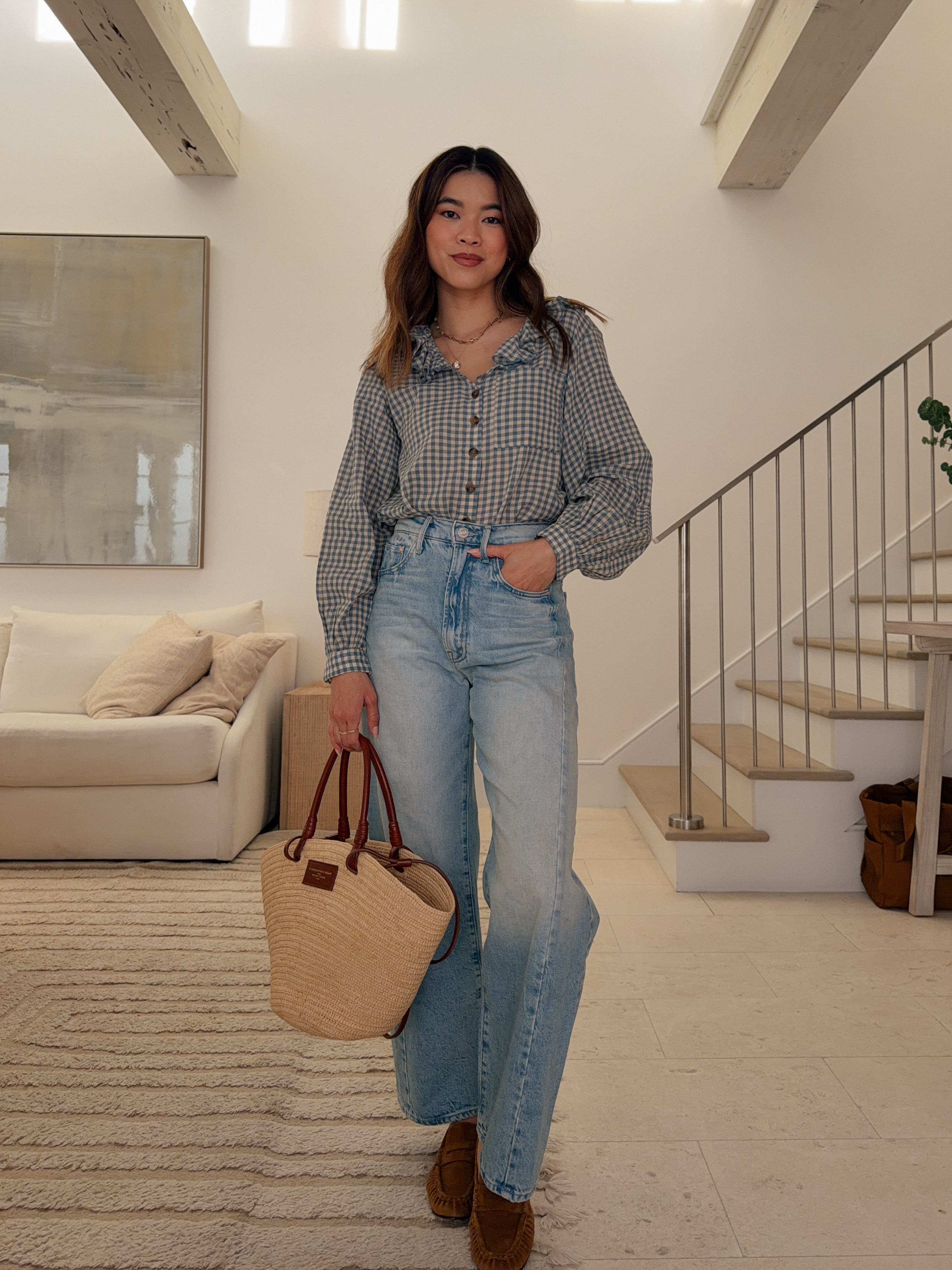 Sizing info: 
top size XS
jeans size Size 24 in this is how I roll

petite fashion, get dressed with me, outfit inspiration, ootd, nashville outfit, Nashville influencer, petite style, vacation style, casual outfits, mom style, petite pants, spring outfits, spring outfit info, spring pants, spring outfit idea, spring top, spring bag, spring blouse, spring shoes, spring jeans, straw bag, 
@Anthropologie 

#LTKPetite #LTKootd #LTKSeasonal