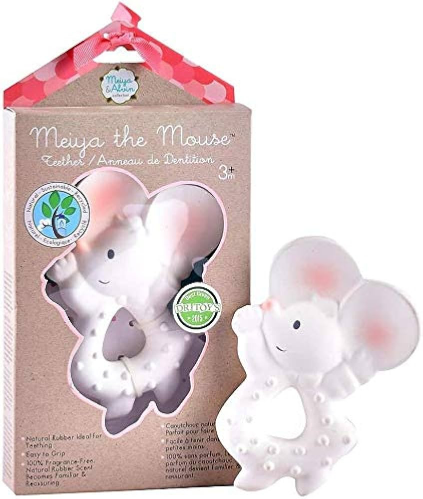Tikiri Meiya The Mouse Teether (White) | Amazon (US)
