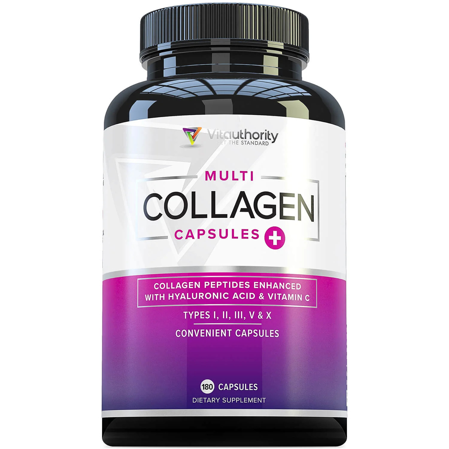 Multi Collagen Capsules - 1 60srv/180 Count Bottle: $39.99 ($0.66/Serving) | Vitauthority