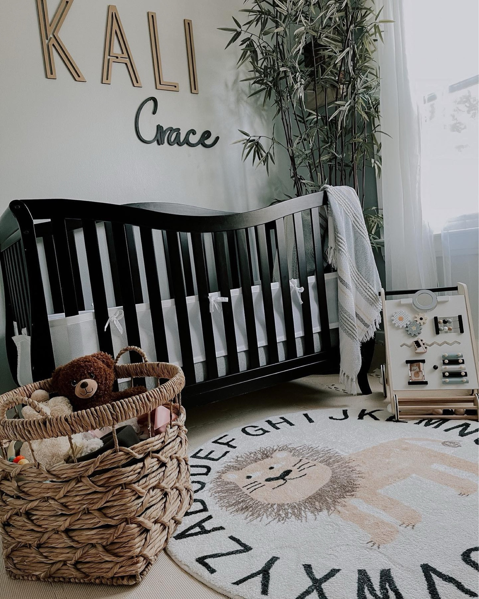 A little nursery inspo for the soon-to-be Mommies. 

I could say that before Kali was born, we already had her room all set up & perfect, but that would be a total lie. In reality, the critical items were added as she grew and used the space more. My favorite nursery essentials are the puzzle piece foam mats from @amazonhome that we put down over her floors instead of carpet. Best purchase ever- when she was learning to crawl and sit up, she would fall over ALL THE TIME. These soft foam mats caught her head-to-floor meet up’s while taking away my anxiety as she advanced. Now that she’s mobile, they are easy to clean and still super convenient for spills, crumbs & yes, more falls. Lol 

You’ll never really be fully prepared, and that’s okay- it’s how you rise to the needs as they come up that matters. 

Shop Kali’s Nursery Items using the SHOP THE FEED 🔗 IN MY BIO.