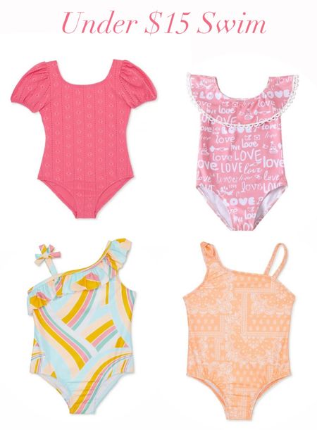 Walmart swim under $15
Baby swimsuits
Toddler swimsuits
Girls swimsuits 
Walmart fashion finds 

#LTKbaby #LTKkids #LTKswim