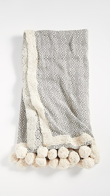 Eccentric Pom Pom Throw Blanket | Shopbop