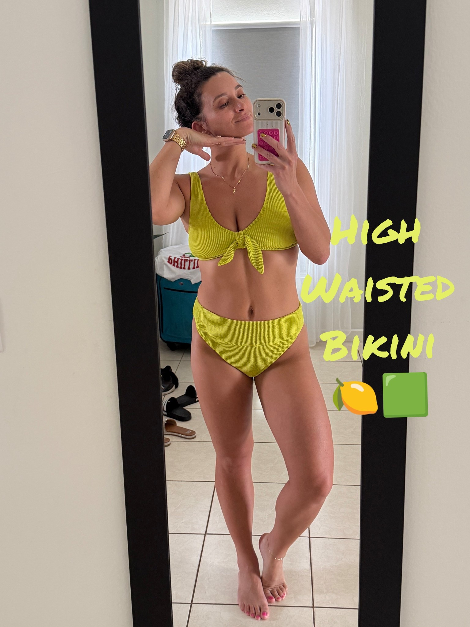 Love a tummy friendly bikini 🍋‍🟩