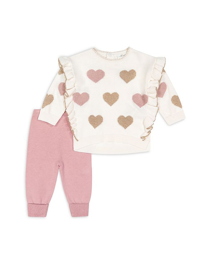 Miniclasix Girls' Heart Ruffle Sweater & Pant Set - Baby Back to Results -  Kids - Bloomingdale's | Bloomingdale's (US)