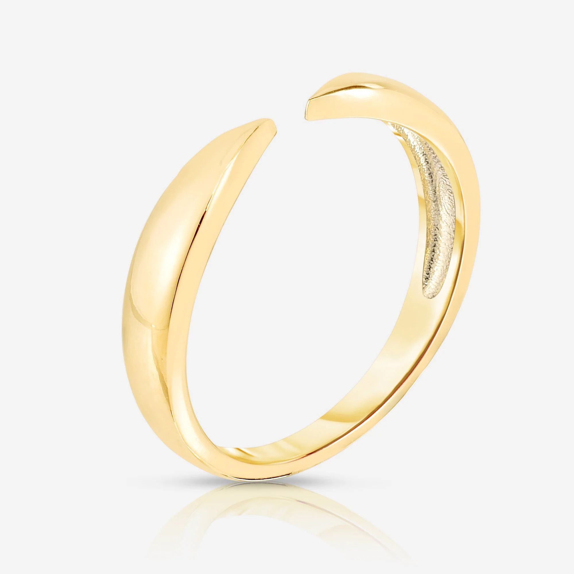 Gold Claw Stackable Ring | Ring Concierge