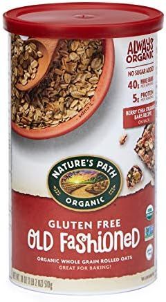 Nature’s Path Organic Gluten Free Old Fashioned Rolled Oats, 1.12 Lbs. Canister (Pack of 6), No... | Amazon (US)