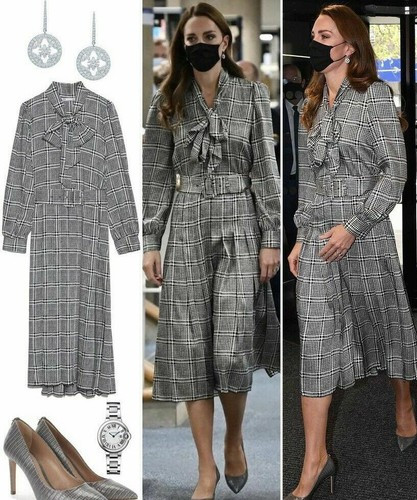 ZARA BLACK AND WHITE HOUNDSTOOTH PRINTED DRESS BELT DUCHESS KATE REF. 2057/006   | eBay | eBay US