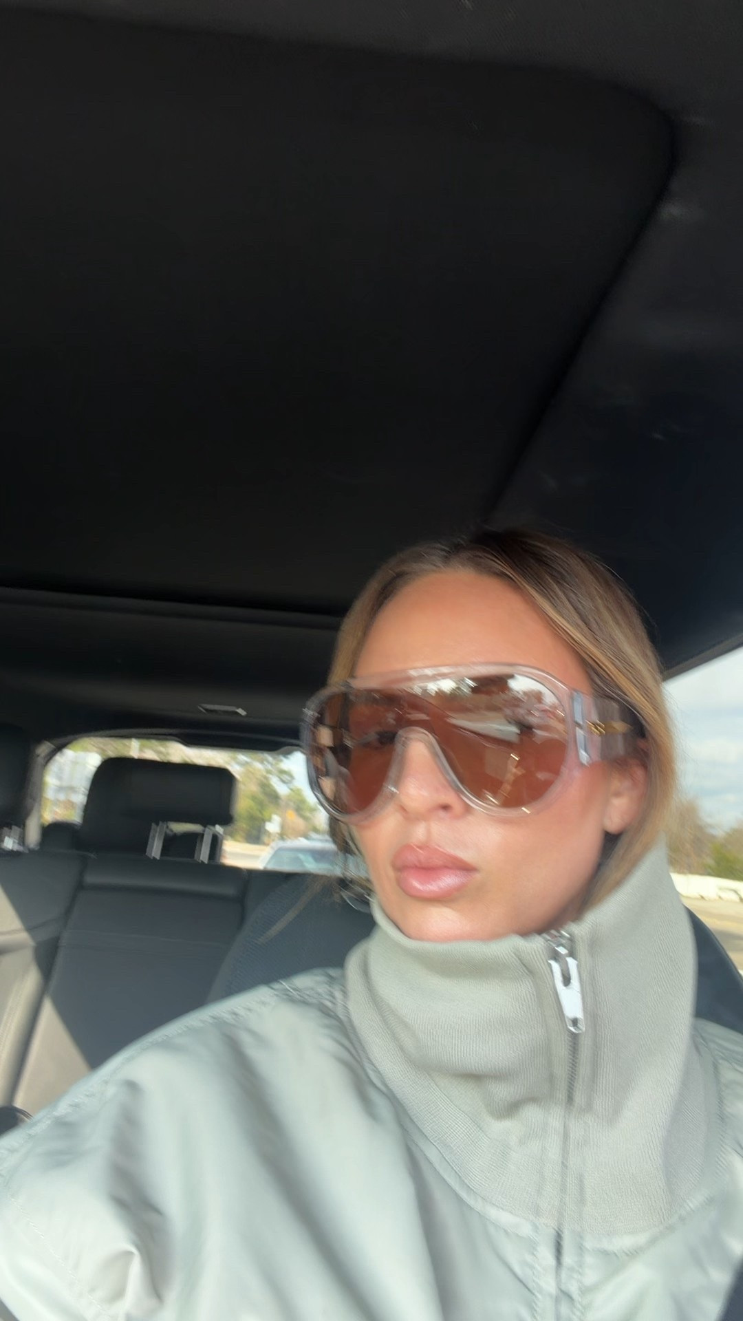 i’m loving these new bottega sunglasses that I got for Christmas. I don’t have any glasses that are clear like this and they’re such a fun vibe. I’m also wearing a large in the H&M jacket. And you can’t see the leggings in this video but I’m obsessed. I’m about to hop on the website and buy like three more pairs. They’re super tight at the waist so it gives you that cinched look.

#LTKfitnessgoals #LTKootd #LTKActive