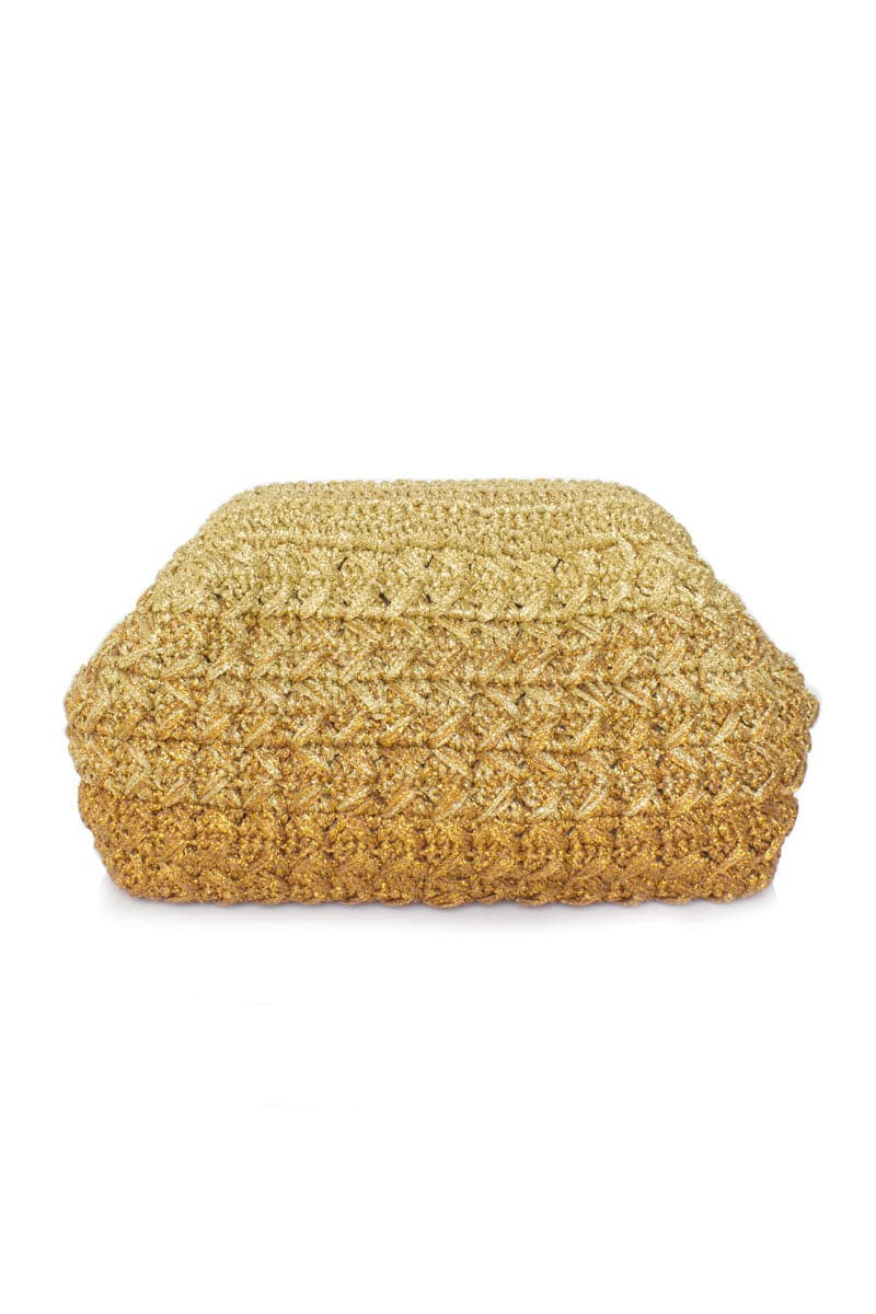 ECLIPSE GOLD CROCHET LOU CLUTCH | Sarah's Bag | CULT MIA | CULT MIA UK LTD