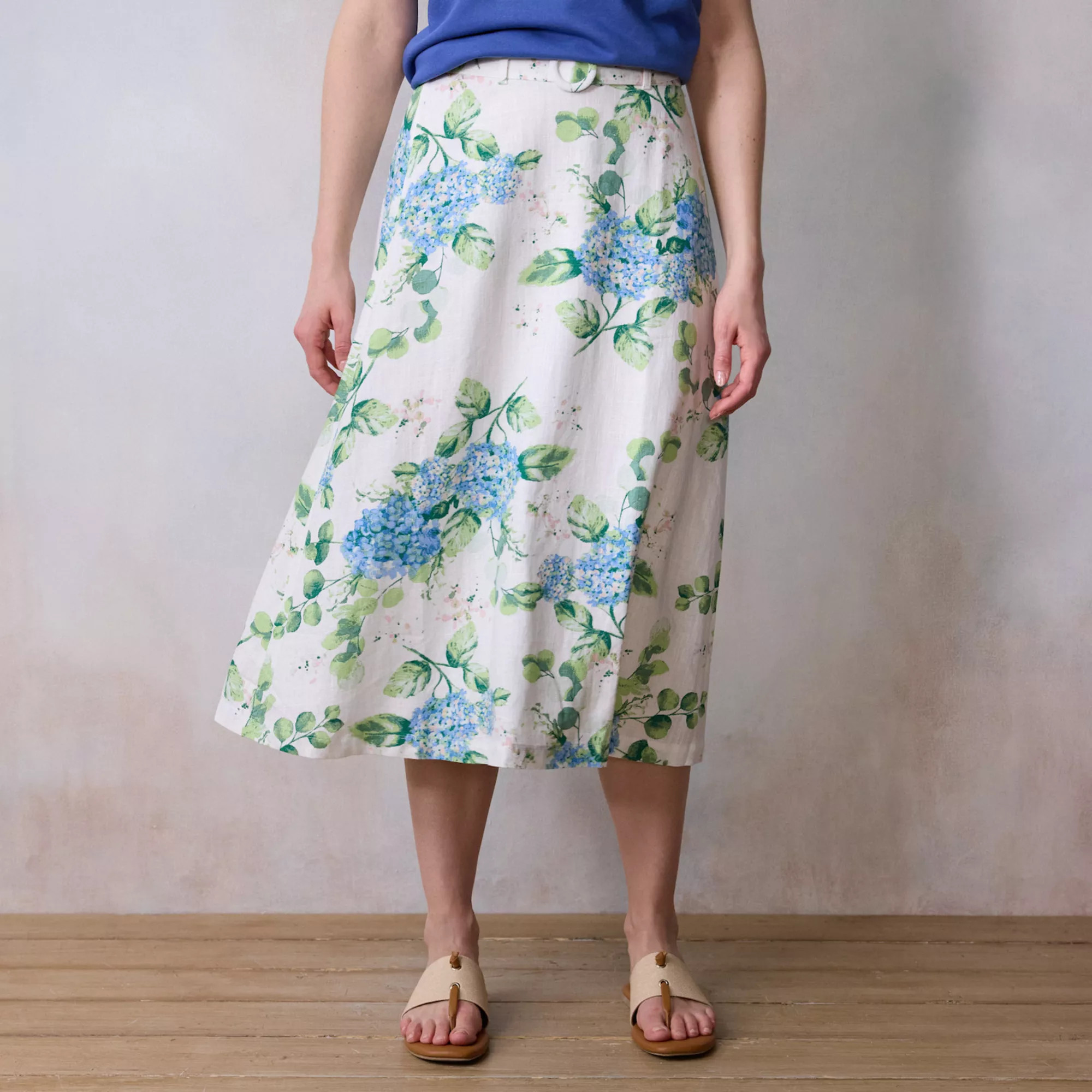 Women's LC Lauren Conrad Self Belt Midi Skirt | Kohl's