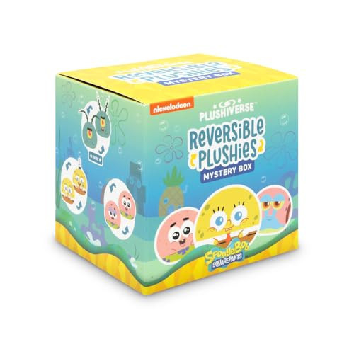 TeeTurtle Spongebob Squarepants Series Reversible Plushie Mystery Box - 3-Inch Mini Two-Sided Blind Box Plush with Embroidered Details - Cute Collectible Surprise Toy for Kids, Teens, and Adults | Amazon (US)