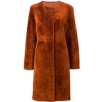Luisa Cerano manteau à fermeture dissimulée - Orange | Farfetch FR