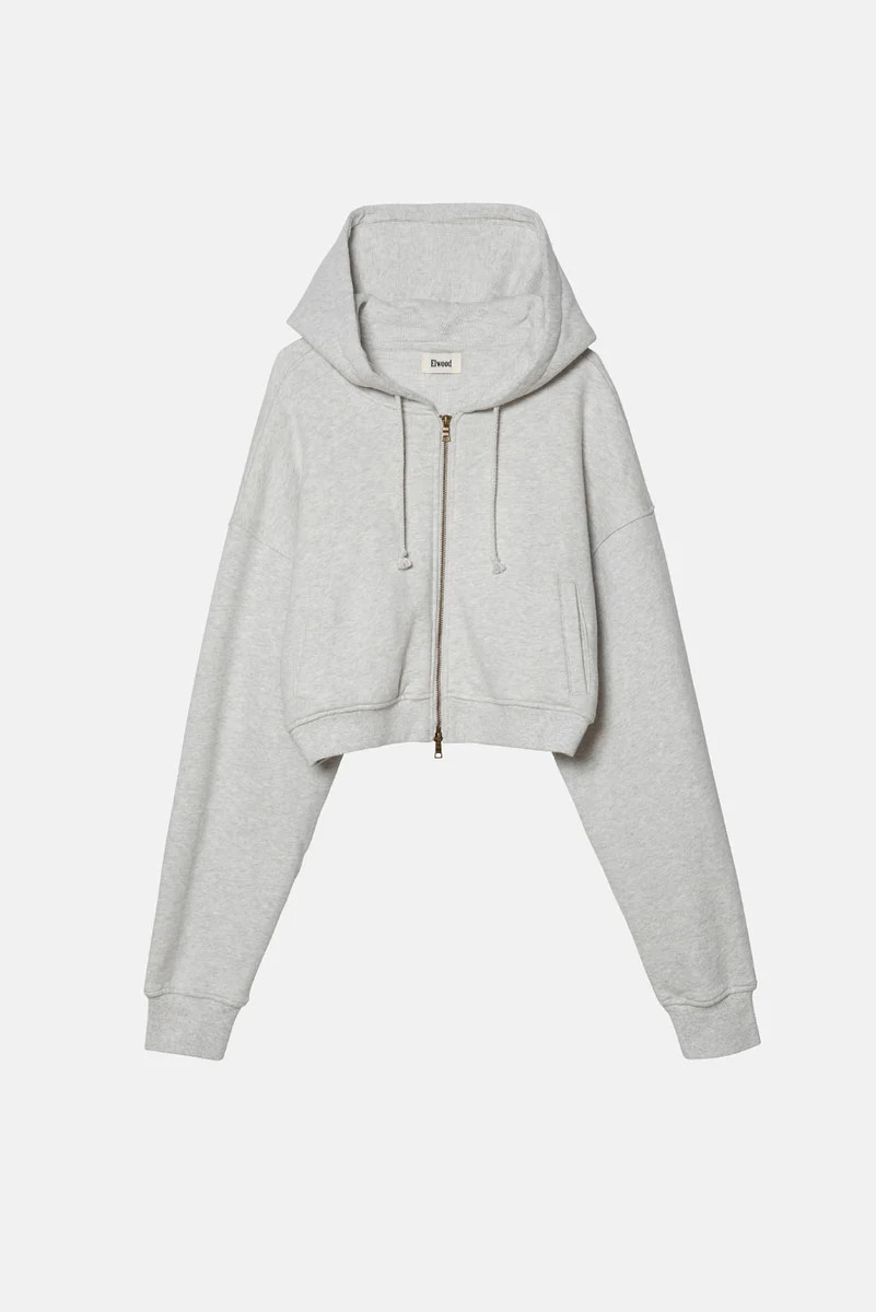 BABYDOLL CROP ZIP HOODIE | Elwood Clothing