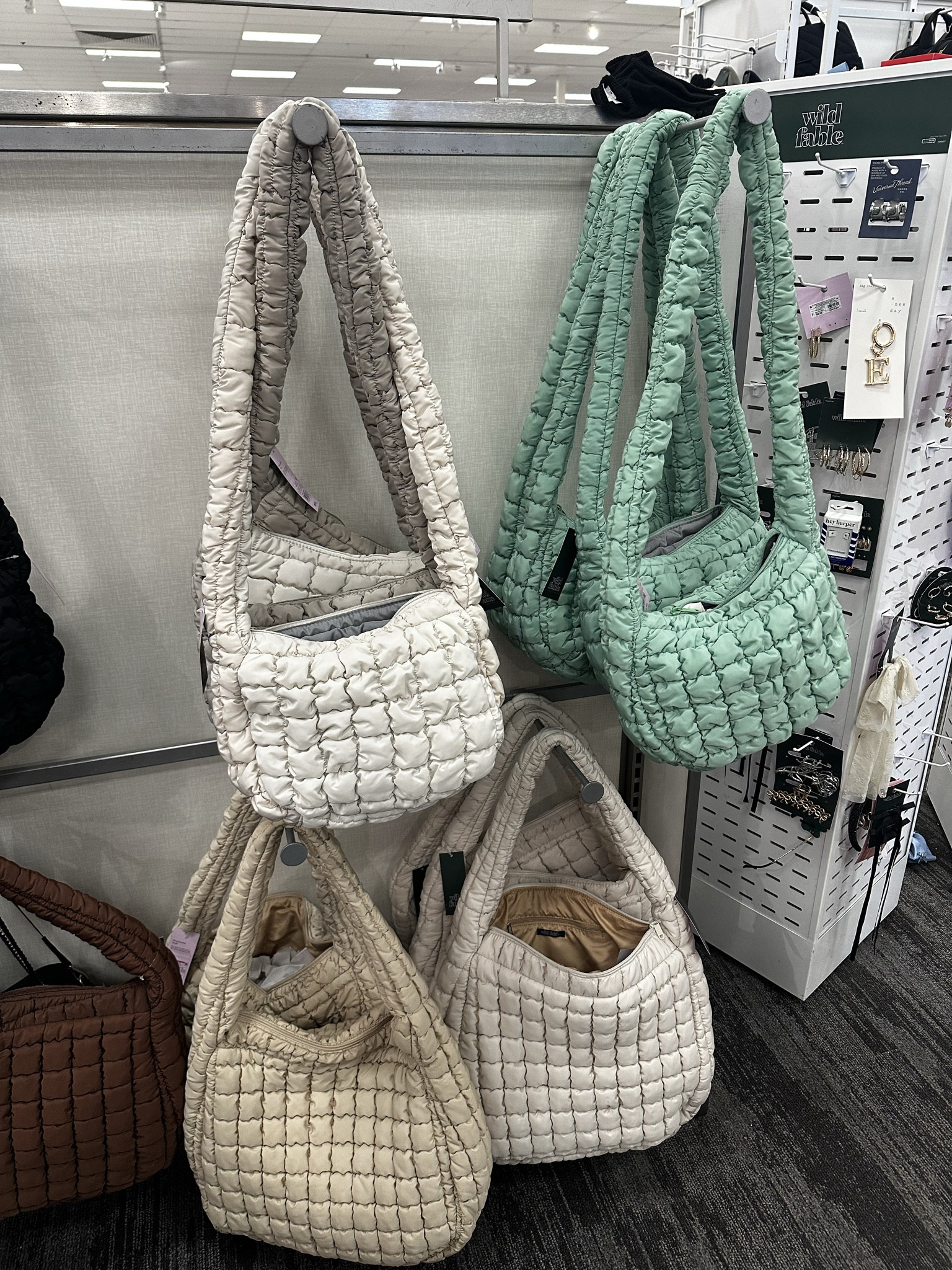 Puffer bags at Target 