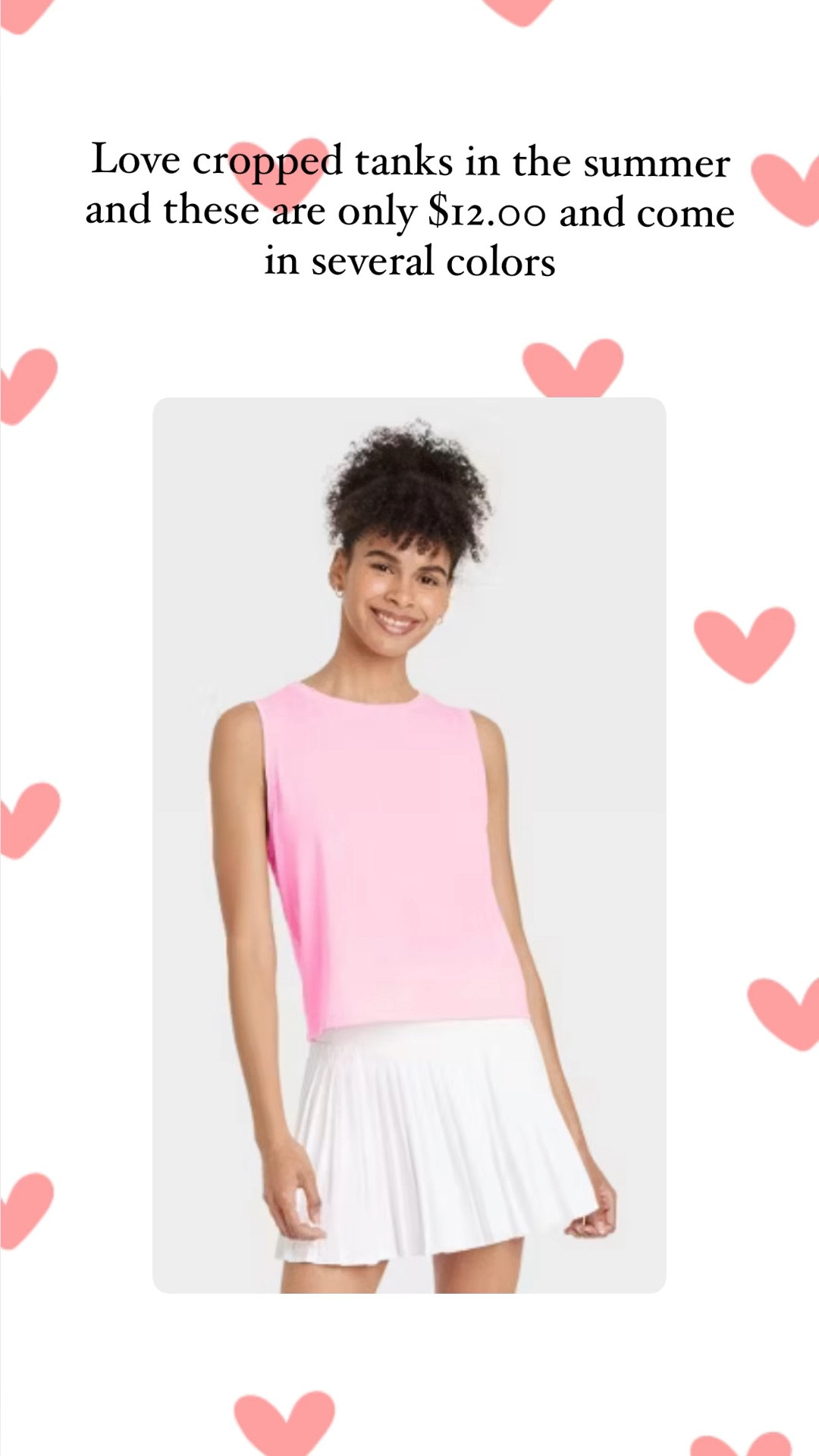 Such cute cropped tanks for summer for only $12.00

#LTKFindsUnder50 #LTKFitness #LTKActive