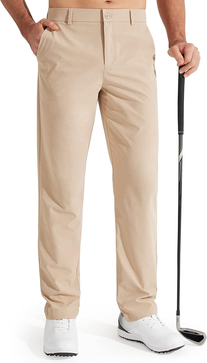 Libin Mens Golf Pants Stretch Work Dress Pants 30"/32"/34" Quick Dry Lightweight Casual Comfy Trousers with Pockets | Amazon (US)