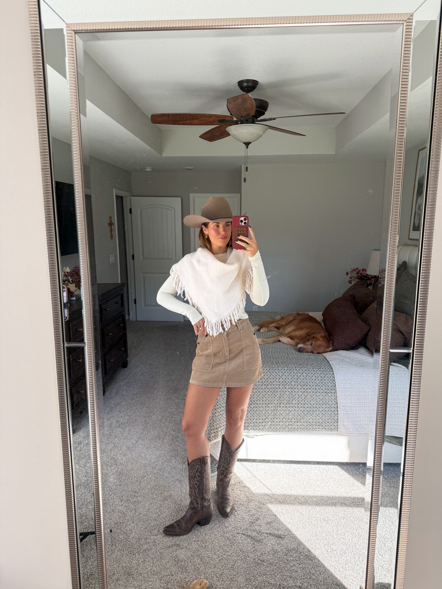 amazon western ootd! shirt in a small, skirt is the Fengbay brand but it’s not available right now so linked similar skirt and hat :)