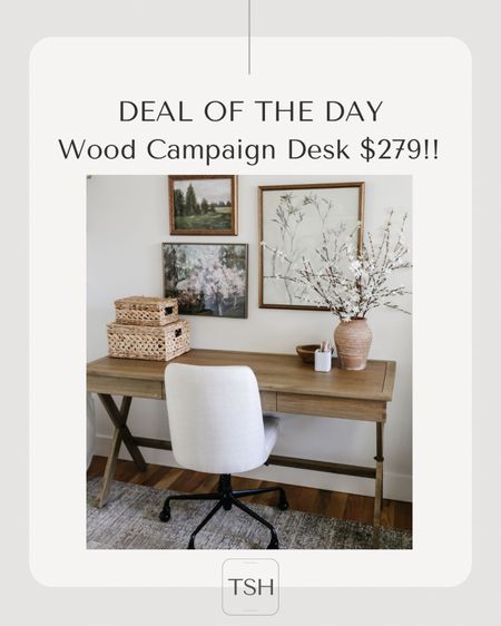 My wood campaign desk is $70 off!  

#LTKHome #LTKStyleTip #LTKSaleAlert