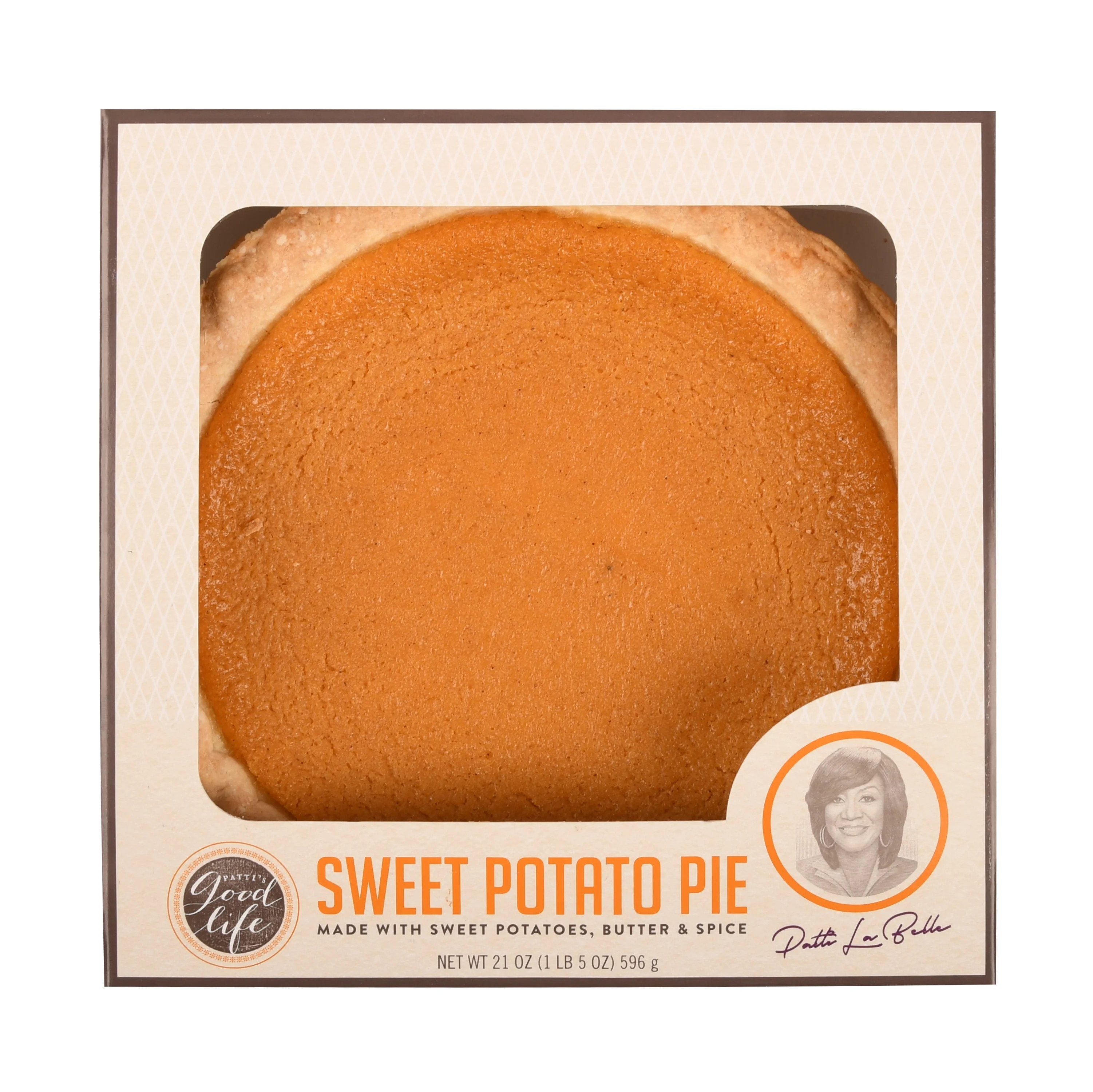 Patti LaBelle 8-inch Sweet Potato Pie, 21 oz, 1 count | Walmart (US)