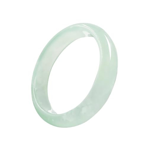 URED Ice Green Jade Bangle Bracelet For Women Wealth Chinese Feng Shui Good Luck Bracelet Natural Genuine Jade Bangle For Woman Yoga Meditation Mother Gift(Ice Green, 2.51-2.56in) | Amazon (US)