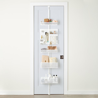 Elfa Utility® Mesh Closet Over the Door Rack White | The Container Store