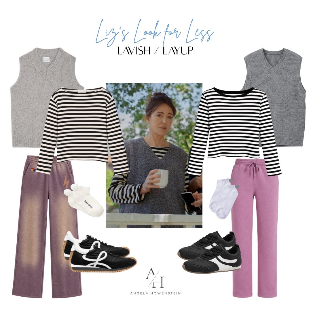 Striped top and knit vest outfit with lounge pants for chic everyday comfort.

#LTKootd #LTKOver40