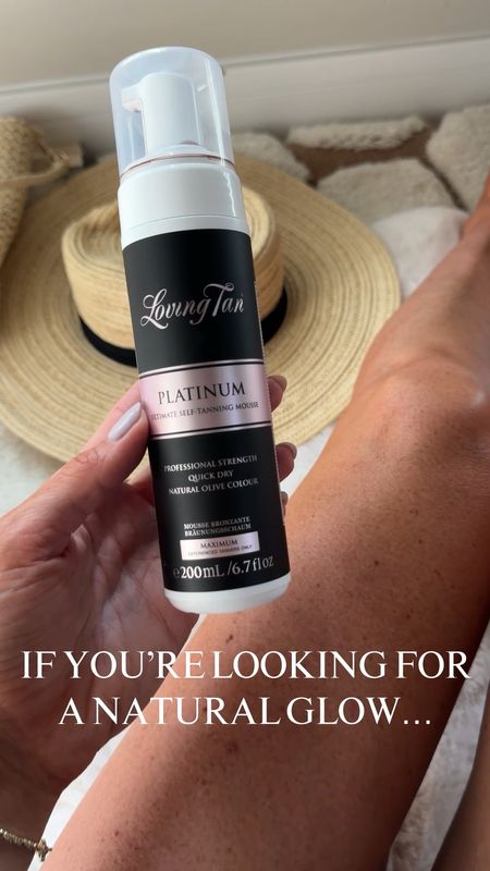 Okaaayyyy this self tanner is too good not to share! I am naturally fair with lots of freckles. I tan easily, but my dad had stage 3 melanoma so I wear sunscreen and am always nervous to get any kind of burn/too much sun. ANYWAYS! This Platinum line from Loving Tan gave me the most even and perfect olive glow!! Looks like I just got back from vacation! I used the mitt and hard to reach back applicator! Also use the Purist line for my face! 

#LTKBeauty #LTKTravel #LTKVideo