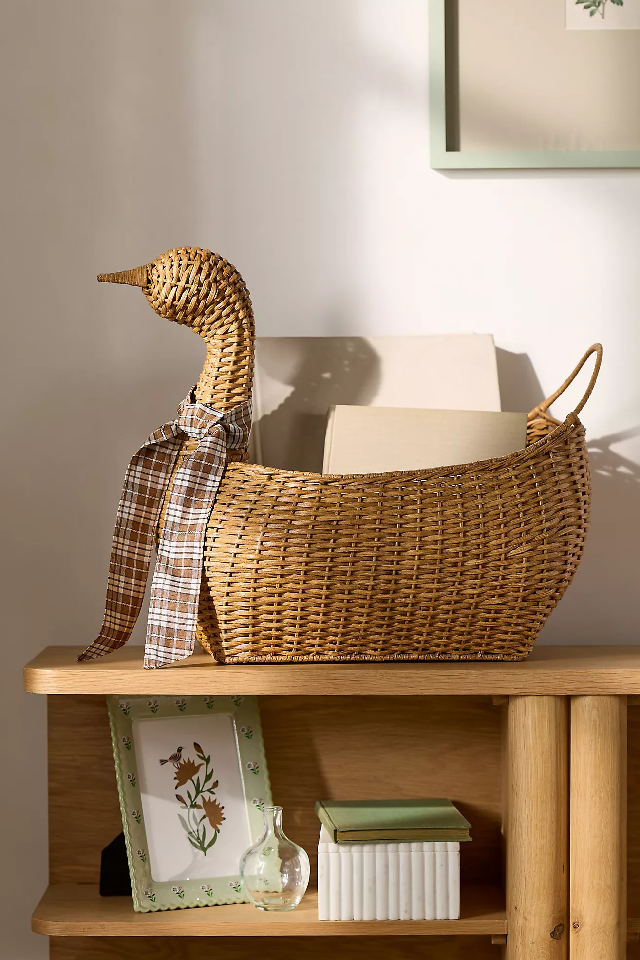 Ferme Mallard Duck Rattan Basket | Anthropologie (US)