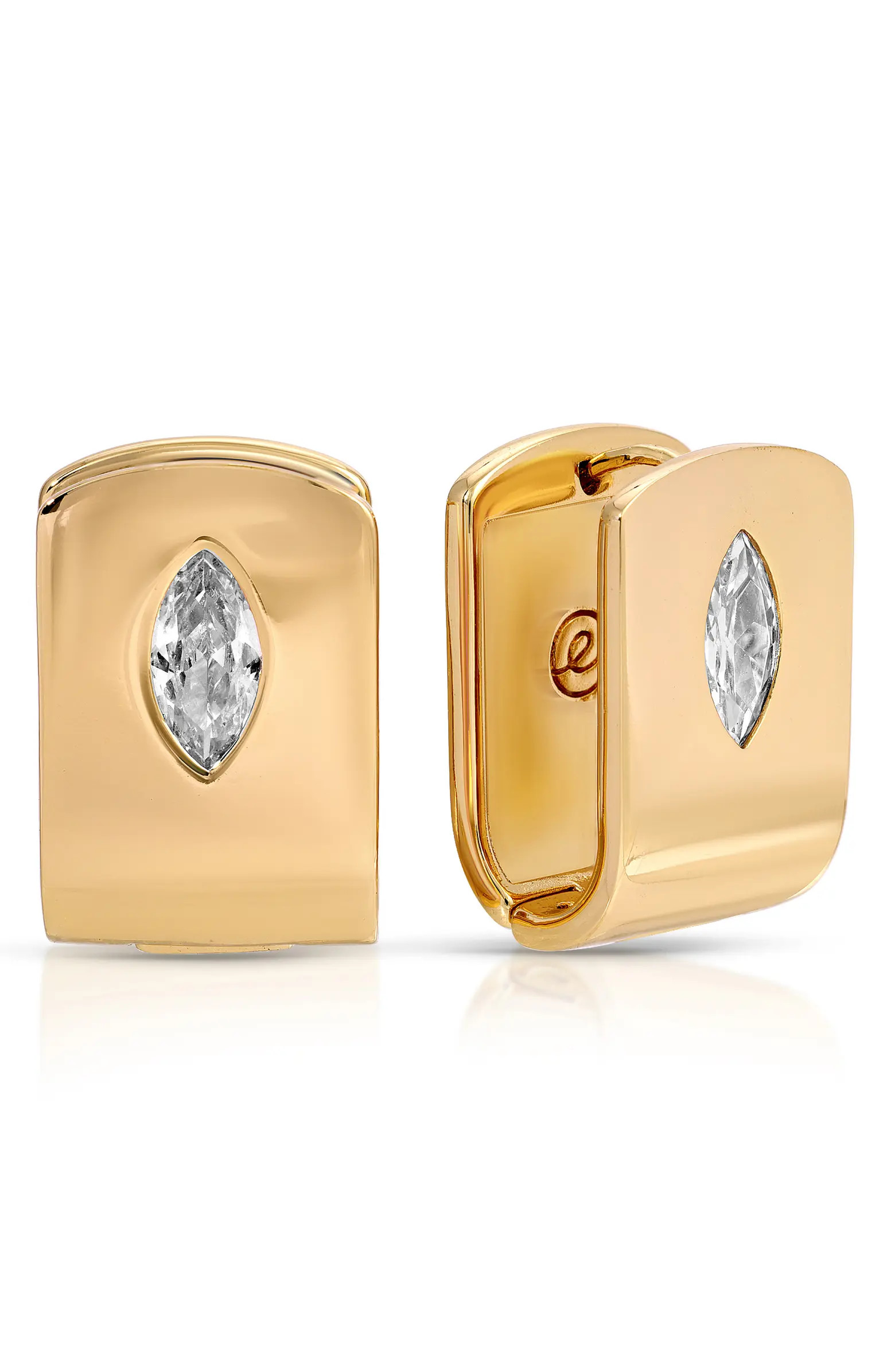 Marquise Stone Huggie Earrings | Nordstrom