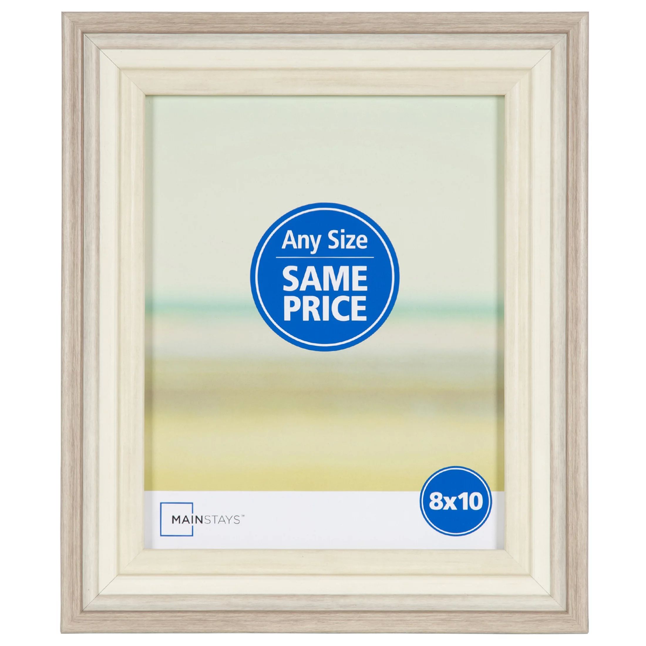 Mainstays Two Tone 8x10 Tabletop Picture Frame, Beige | Walmart (US)