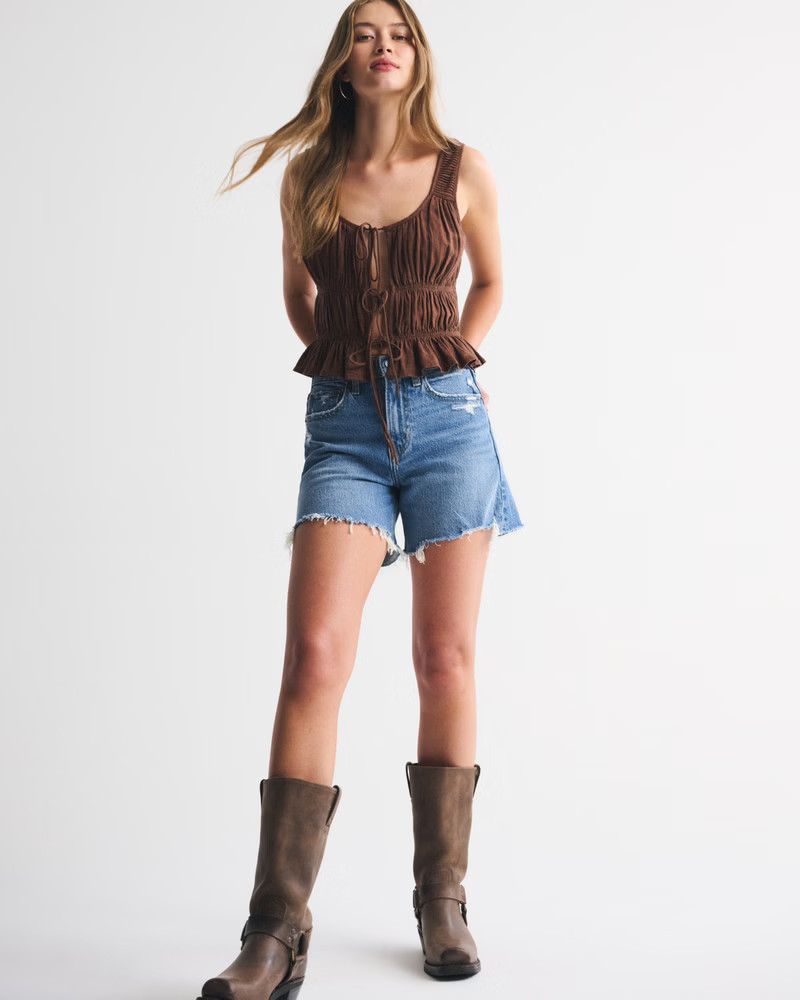 High Rise Dad Short | Abercrombie & Fitch (US)