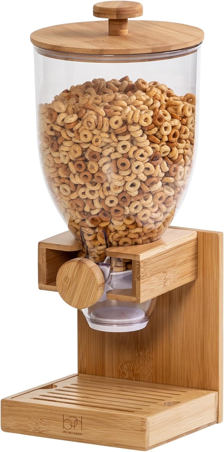 Honey-Can-Do Bamboo Cereal Dispenser KCH-09867 Natural | Amazon (US)