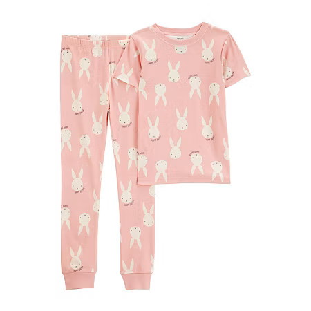 Carter's Easter Little & Big Girls 2-pc. Pajama Set, 5, Pink | JCPenney