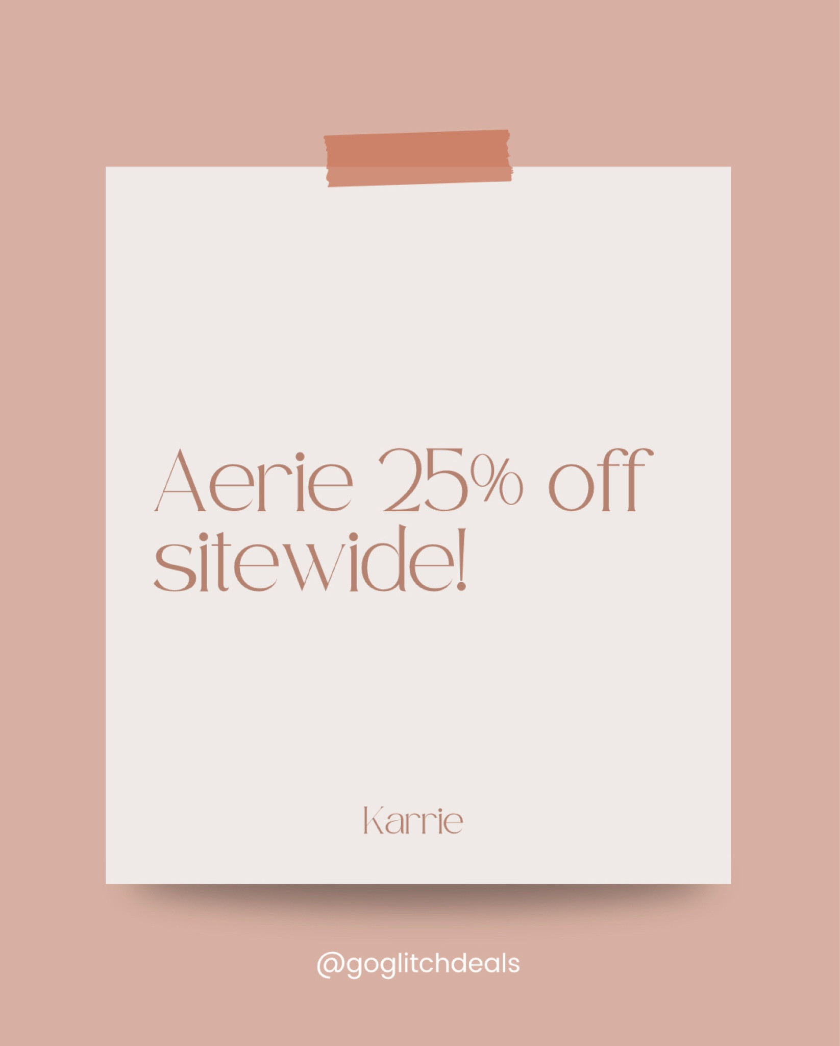 Aerie 25% off sitewide! Code LTKSPRING

#LTKSale #LTKunder50 #LTKswim